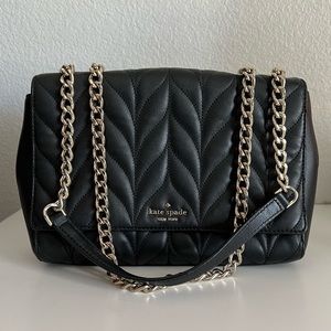 Black Kate Spade Briar Lane quilted bag